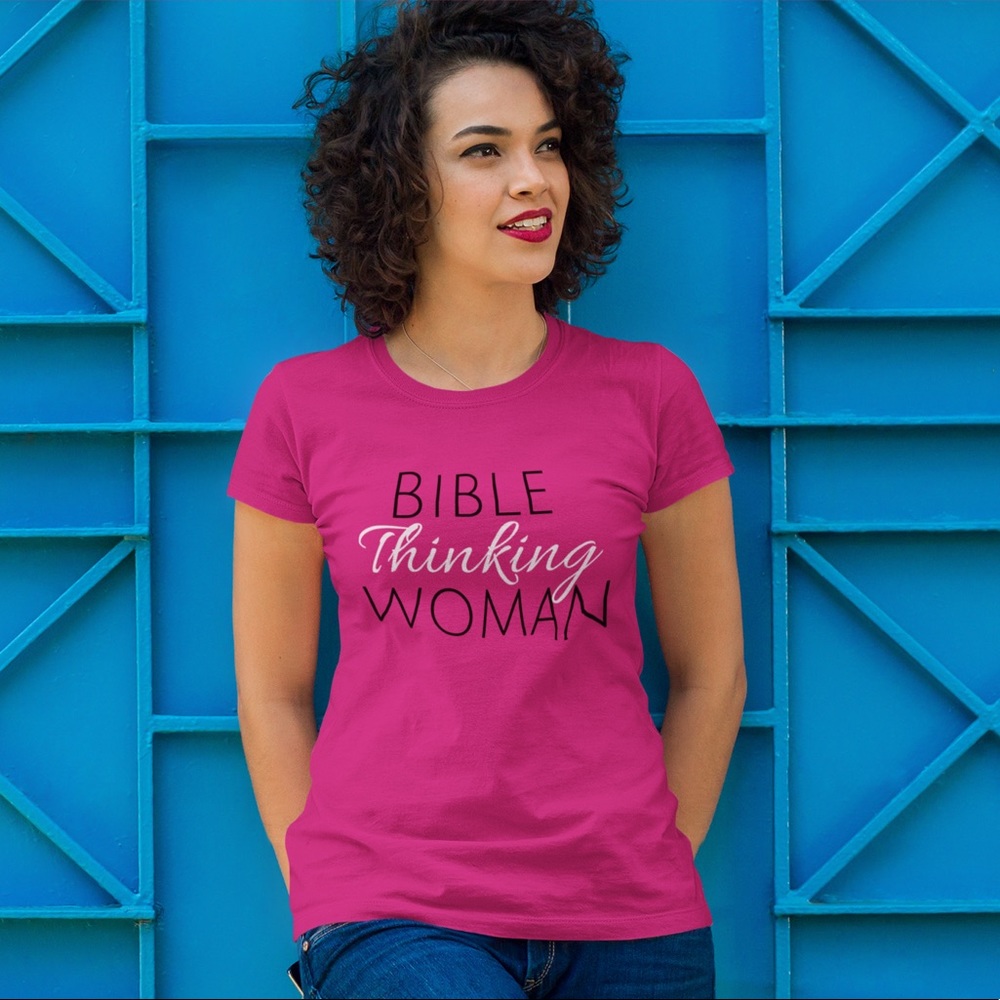 Bible Thinking Woman Hot Pink 💖